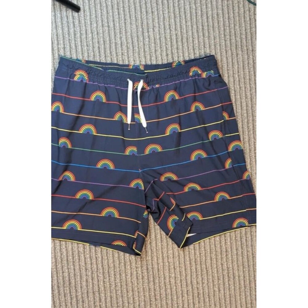 Sonoma mens rainbow swimtrunks size Large
